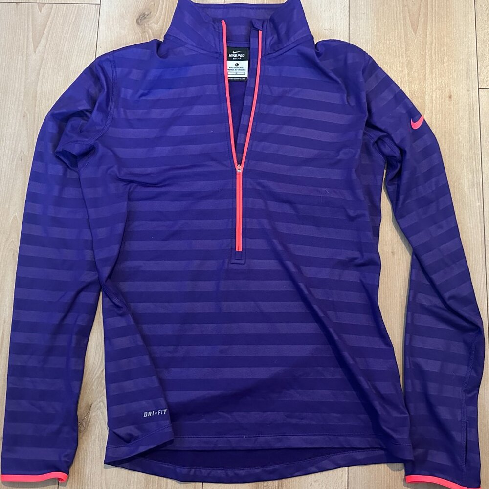 Royal Purple Nike Quarter Zip Pullover